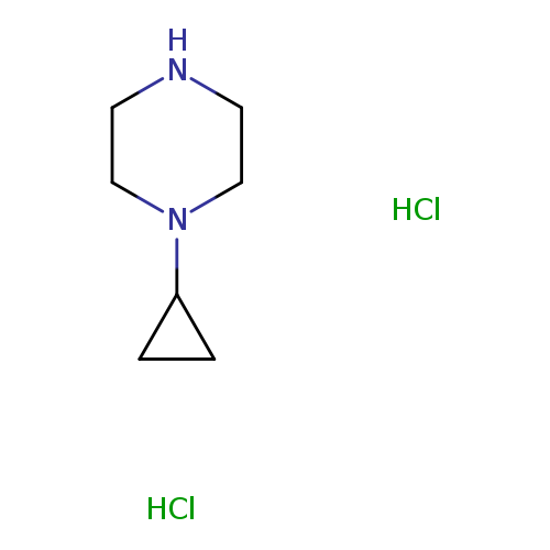 Piperazine, 1-cyclopropyl-, hydrochloride (1:2)