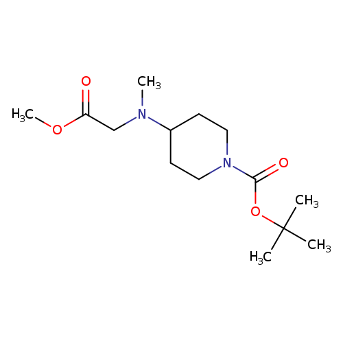 tert-Butyl 4-[(2-methoxy-2-oxoethyl)(methyl)amino]piperidine-1-carboxylate
