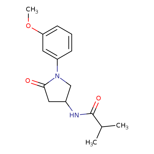 N-[1-(3-methoxyphenyl)-5-oxopyrrolidin-3-yl]-2-methylpropanamide