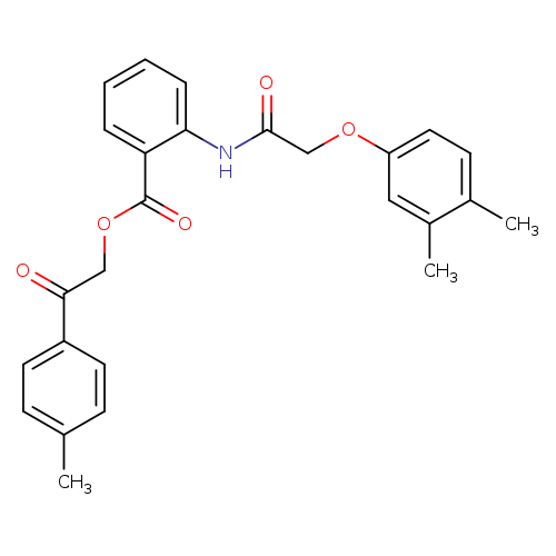 2-(4-methylphenyl)-2-oxoethyl 2-{[(3,4-dimethylphenoxy)acetyl]amino}benzoate