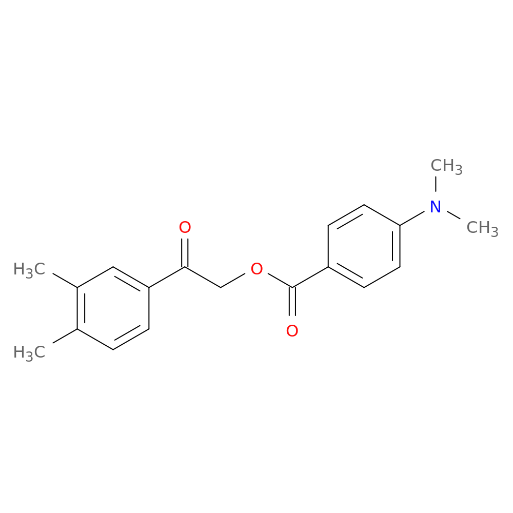 2-(3,4-dimethylphenyl)-2-oxoethyl 4-(dimethylamino)benzoate