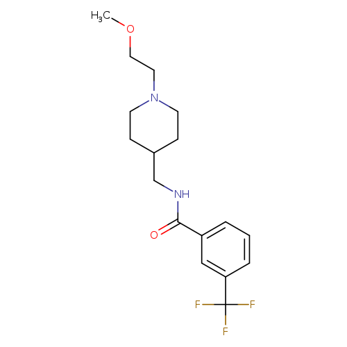 N-{[1-(2-methoxyethyl)piperidin-4-yl]methyl}-3-(trifluoromethyl)benzamide