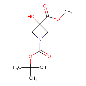 1,3-Azetidinedicarboxylic acid, 3-hydroxy-, 1-(1,1-dimethylethyl) 3-methyl ester