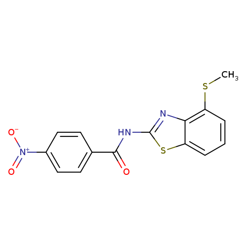 N-[4-(methylsulfanyl)-1,3-benzothiazol-2-yl]-4-nitrobenzamide