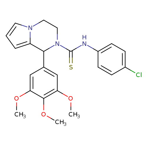 N-(4-chlorophenyl)-1-(3,4,5-trimethoxyphenyl)-1H,2H,3H,4H-pyrrolo[1,2-a]pyrazine-2-carbothioamide