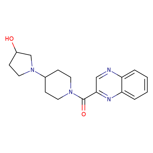 1-[1-(quinoxaline-2-carbonyl)piperidin-4-yl]pyrrolidin-3-ol