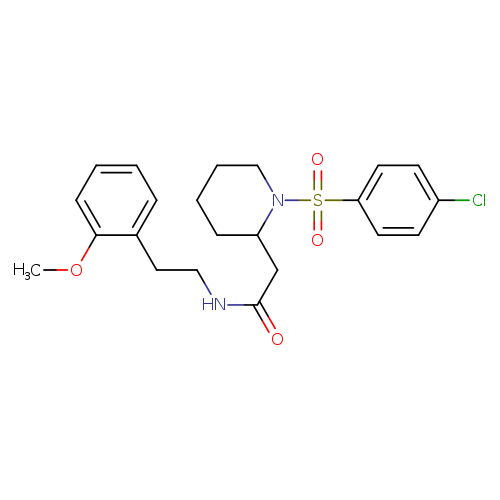 2-[1-(4-chlorobenzenesulfonyl)piperidin-2-yl]-N-[2-(2-methoxyphenyl)ethyl]acetamide