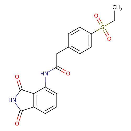 N-(1,3-dioxo-2,3-dihydro-1H-isoindol-4-yl)-2-[4-(ethanesulfonyl)phenyl]acetamide
