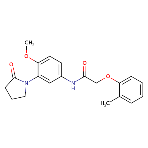 N-[4-methoxy-3-(2-oxopyrrolidin-1-yl)phenyl]-2-(2-methylphenoxy)acetamide