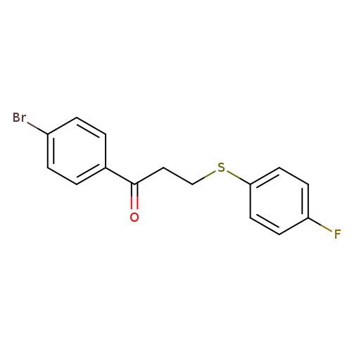 1-(4-bromophenyl)-3-[(4-fluorophenyl)sulfanyl]propan-1-one