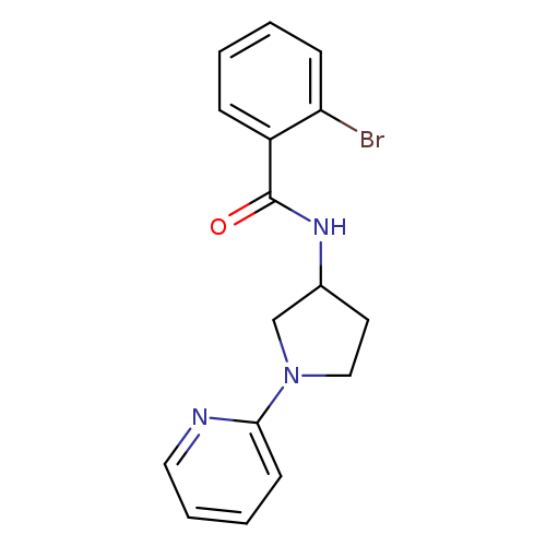 2-bromo-N-[1-(pyridin-2-yl)pyrrolidin-3-yl]benzamide