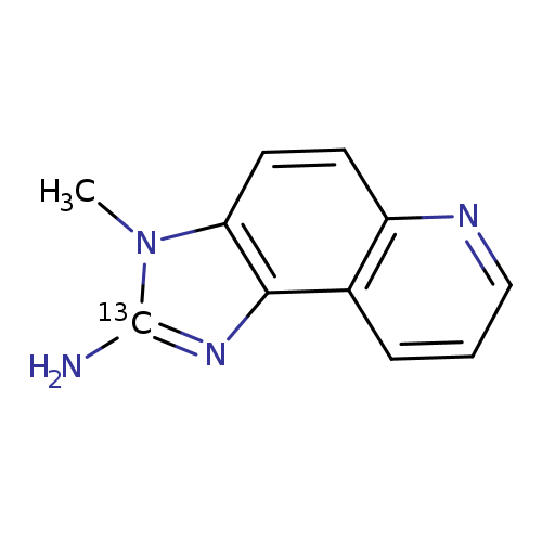 3H-Imidazo[4,5-f]quinolin-2-amine-2-13C, 3-methyl- (9CI)