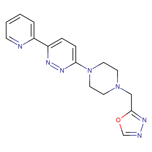 3-{4-[(1,3,4-oxadiazol-2-yl)methyl]piperazin-1-yl}-6-(pyridin-2-yl)pyridazine