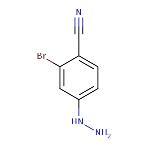 Benzonitrile, 2-broMo-4-hydrazinyl-
