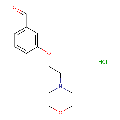 3-[2-(4-morpholinyl)ethoxy]benzaldehyde hydrochloride