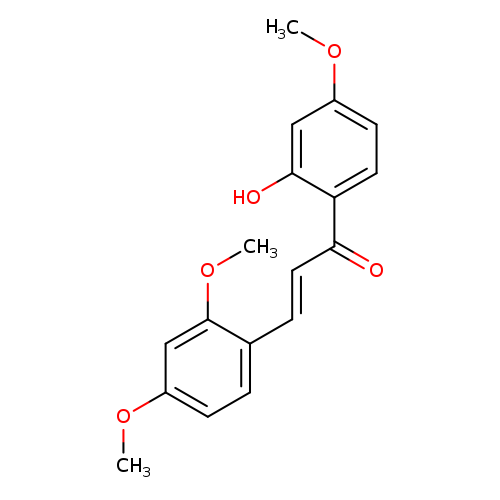 (2E)-3-(2,4-dimethoxyphenyl)-1-(2-hydroxy-4-methoxyphenyl)prop-2-en-1-one