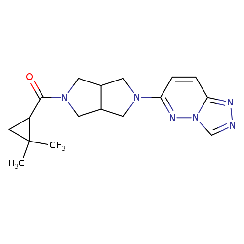 2-(2,2-dimethylcyclopropanecarbonyl)-5-{[1,2,4]triazolo[4,3-b]pyridazin-6-yl}-octahydropyrrolo[3,4-c]pyrrole