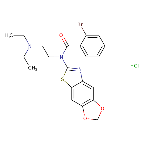 2-bromo-N-[2-(diethylamino)ethyl]-N-{4,6-dioxa-10-thia-12-azatricyclo[7.3.0.0^{3,7}]dodeca-1(9),2,7,11-tetraen-11-yl}benzamide hydrochloride