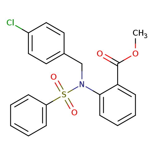 Methyl 2-[(4-chlorobenzyl)(phenylsulfonyl)amino]benzoate