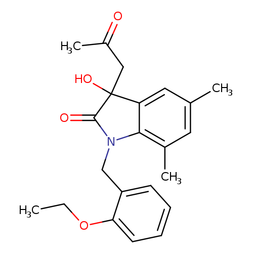 1-[(2-ethoxyphenyl)methyl]-3-hydroxy-5,7-dimethyl-3-(2-oxopropyl)-2,3-dihydro-1H-indol-2-one