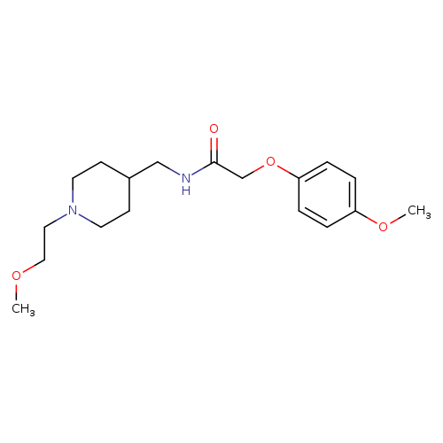 N-{[1-(2-methoxyethyl)piperidin-4-yl]methyl}-2-(4-methoxyphenoxy)acetamide