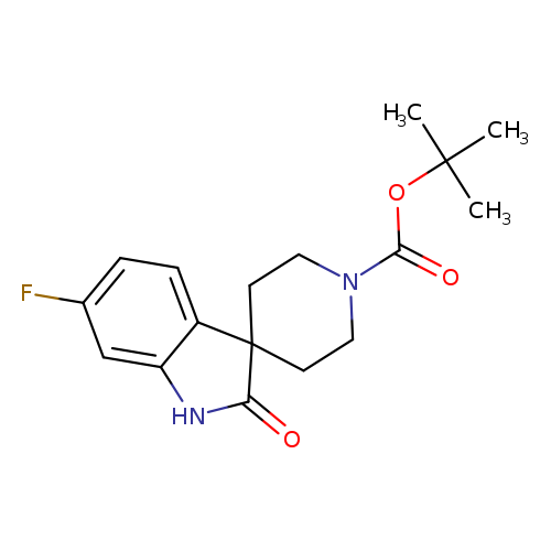tert-Butyl 6-fluoro-2-oxospiro[indoline-3,4'-piperidine]-1'-carboxylate