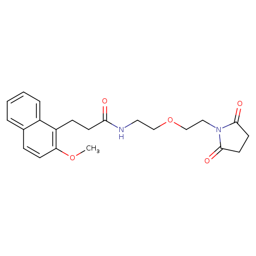 N-{2-[2-(2,5-dioxopyrrolidin-1-yl)ethoxy]ethyl}-3-(2-methoxynaphthalen-1-yl)propanamide