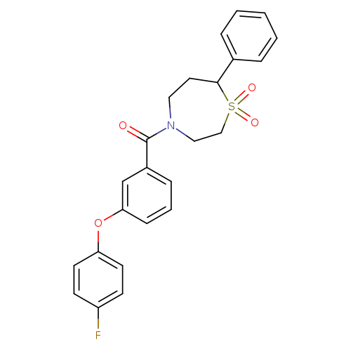 4-[3-(4-fluorophenoxy)benzoyl]-7-phenyl-1lambda6,4-thiazepane-1,1-dione