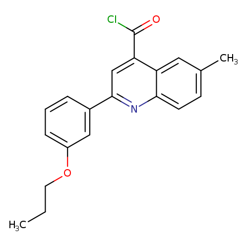 6-Methyl-2-(3-propoxyphenyl)quinoline-4-carbonyl chloride