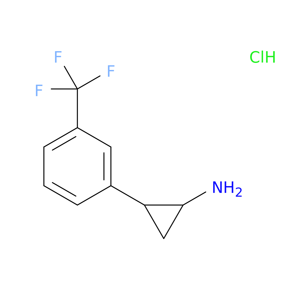 2-[3-(trifluoromethyl)phenyl]cyclopropan-1-amine hydrochloride