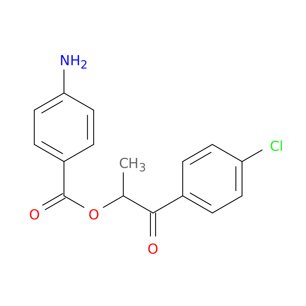 1-(4-Chlorophenyl)-1-oxopropan-2-yl 4-aminobenzoate