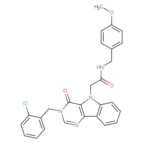 2-{3-[(2-chlorophenyl)methyl]-4-oxo-3H,4H,5H-pyrimido[5,4-b]indol-5-yl}-N-[(4-methoxyphenyl)methyl]acetamide