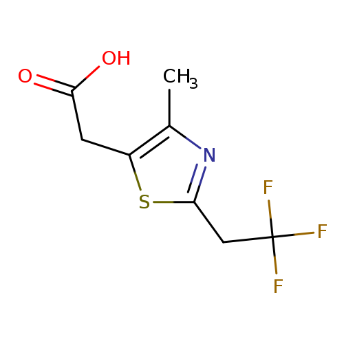 2-(4-methyl-2-(2,2,2-trifluoroethyl)thiazol-5-yl)acetic acid