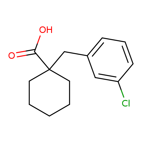 1-[(3-chlorophenyl)methyl]cyclohexane-1-carboxylic acid