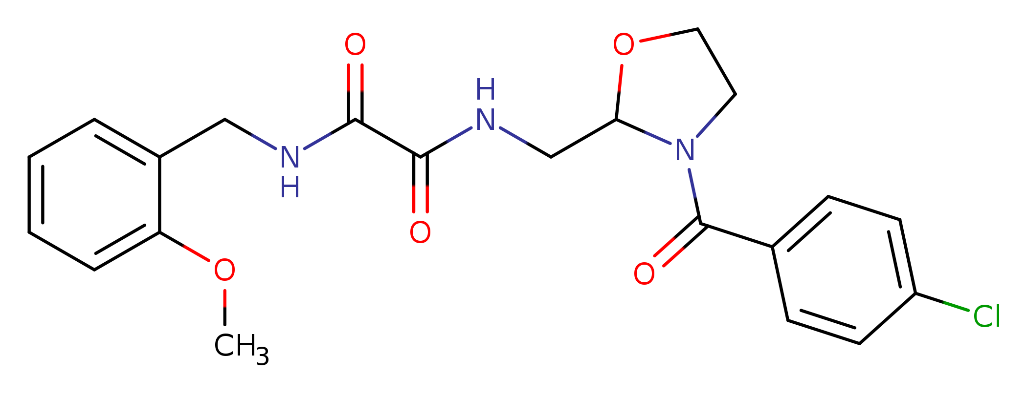 N-{[3-(4-chlorobenzoyl)-1,3-oxazolidin-2-yl]methyl}-N'-[(2-methoxyphenyl)methyl]ethanediamide