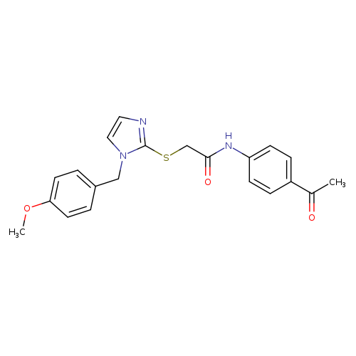 N-(4-acetylphenyl)-2-({1-[(4-methoxyphenyl)methyl]-1H-imidazol-2-yl}sulfanyl)acetamide
