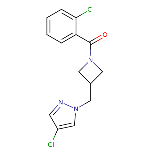 4-chloro-1-{[1-(2-chlorobenzoyl)azetidin-3-yl]methyl}-1H-pyrazole