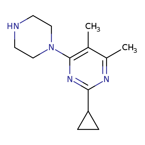 "2-cyclopropyl-4,5-dimethyl-6-(piperazin-1-yl)pyrimidine"