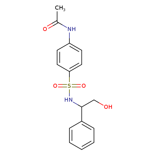N-{4-[(2-hydroxy-1-phenylethyl)sulfamoyl]phenyl}acetamide