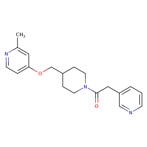1-(4-{[(2-methylpyridin-4-yl)oxy]methyl}piperidin-1-yl)-2-(pyridin-3-yl)ethan-1-one