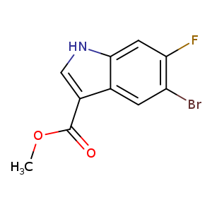 1H-Indole-3-carboxylic acid, 5-bromo-6-fluoro-, methyl ester