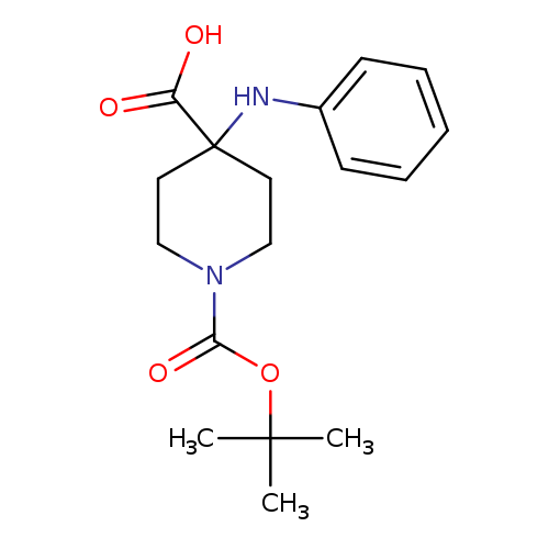 1-(tert-Butoxycarbonyl)-4-(phenylamino)piperidine-4-carboxylic acid