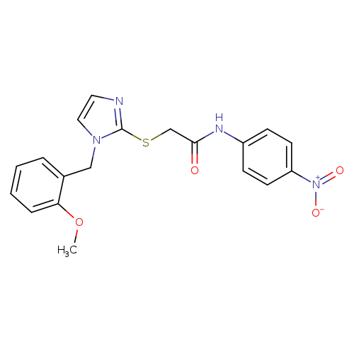 2-({1-[(2-methoxyphenyl)methyl]-1H-imidazol-2-yl}sulfanyl)-N-(4-nitrophenyl)acetamide