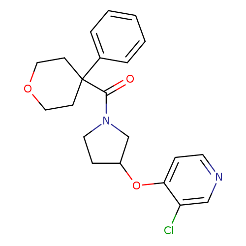 3-chloro-4-{[1-(4-phenyloxane-4-carbonyl)pyrrolidin-3-yl]oxy}pyridine
