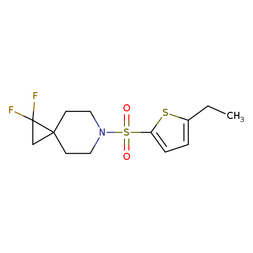 6-[(5-ethylthiophen-2-yl)sulfonyl]-1,1-difluoro-6-azaspiro[2.5]octane