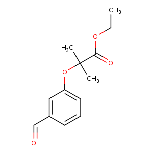 Propanoic acid, 2-(3-formylphenoxy)-2-methyl-, ethyl ester