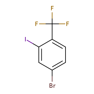 Benzene, 4-bromo-2-iodo-1-(trifluoromethyl)-