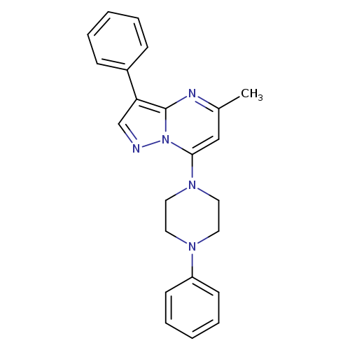 1-{5-methyl-3-phenylpyrazolo[1,5-a]pyrimidin-7-yl}-4-phenylpiperazine