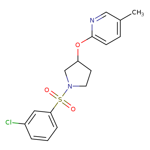 2-{[1-(3-chlorobenzenesulfonyl)pyrrolidin-3-yl]oxy}-5-methylpyridine