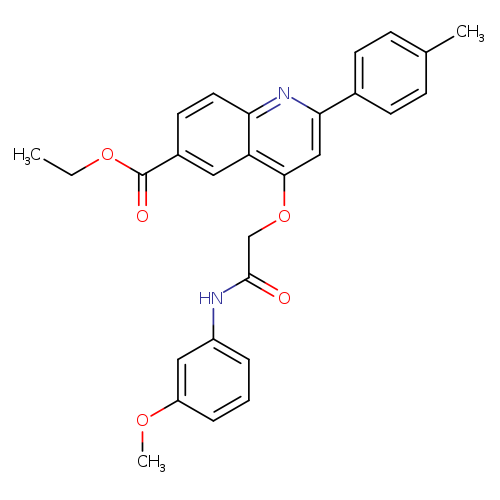ethyl 4-{[(3-methoxyphenyl)carbamoyl]methoxy}-2-(4-methylphenyl)quinoline-6-carboxylate